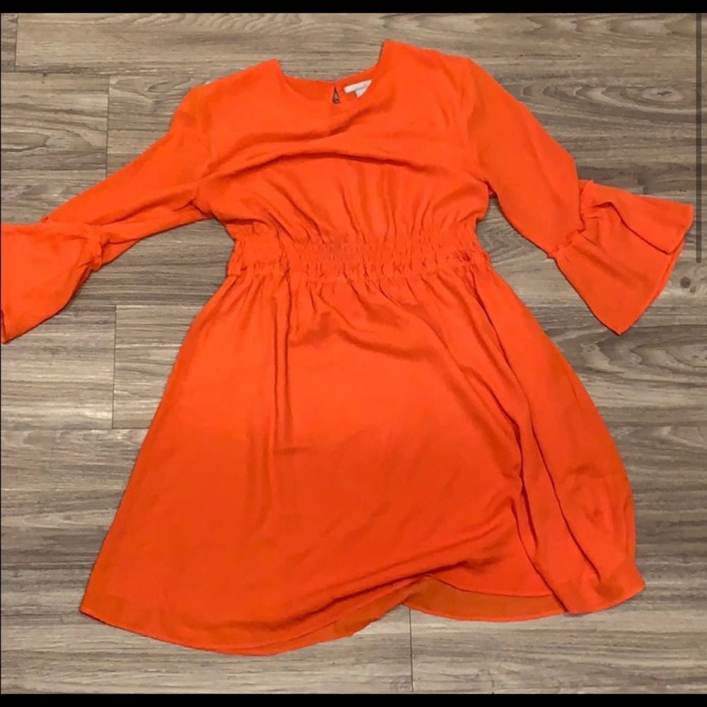 MIDI orange women’s dress